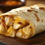 Cheesy Garlic Chicken Wraps